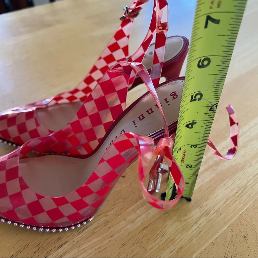 Gianni Bini Renatay Clear Checkered Heels - Picture 5 of 8